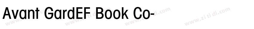 Avant GardEF Book Co字体转换